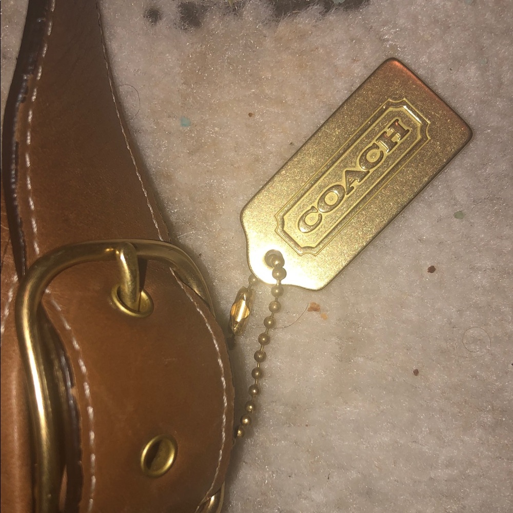 😎Vintage Coach Tan Leather Crossbody Messenger Bag - Picture 3 of 7